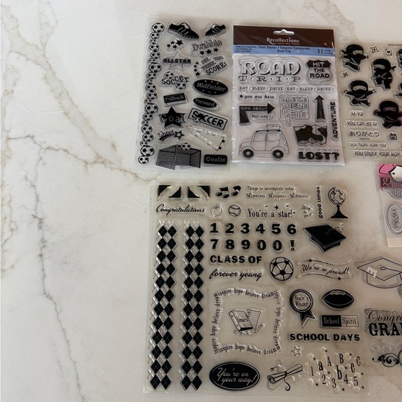 Assorted kids- School Clear Stamps Set - Picture 6 of 6